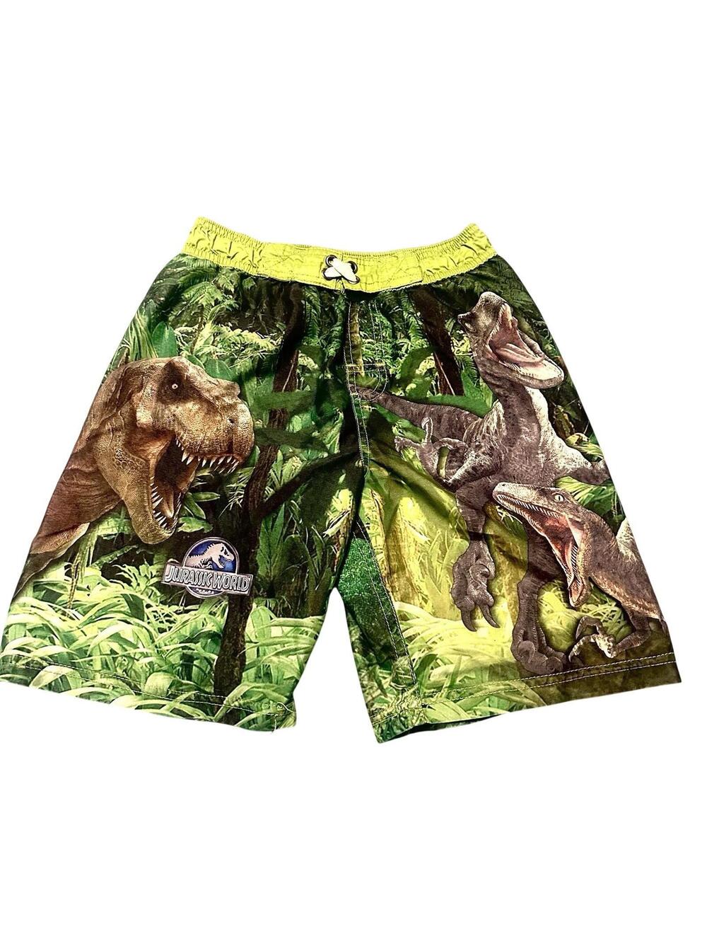Jurassic World Boys Swimsuit Dinosaur Swim Trunks Size M (8)